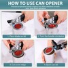 Multifunctional Stainless Steel Manual Can Opener and Bottle Opener, Heavy