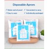 Bluelark Disposable Aprons (50 Count) Waterproof Plastic Apron For Painting,