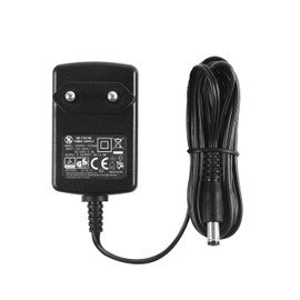 AC to DC 9V 1.5A Power Supply, Plug 5.5 mm x 2.1 mm, Plug EU, Middle Negative