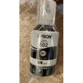 For Epson Epson 502 EcoTank Ink Black Ultra High Capacity Bottle 127 ml  Genuine (Sealed)