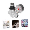 Operitacx Einstellbarer Wasserdruckregler Messing Für Wohnmobile Kompakter Druckminderer Mit Manometer