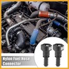 Partuto 2pcs Fuel Line Quick Connect Straight Push-On Single Barb