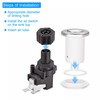 sourcing map Garbage Disposal Air Switch Button 32mm Dia for
