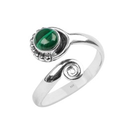 Malachite Stone Toe Ring 925 Sterling Silver Ring Feet Body Jewellery Handame Toe Ring Gemstone Adjustable Toering For Girls Women Gift Jewellery Malachite Stone Ring Midi Ring
