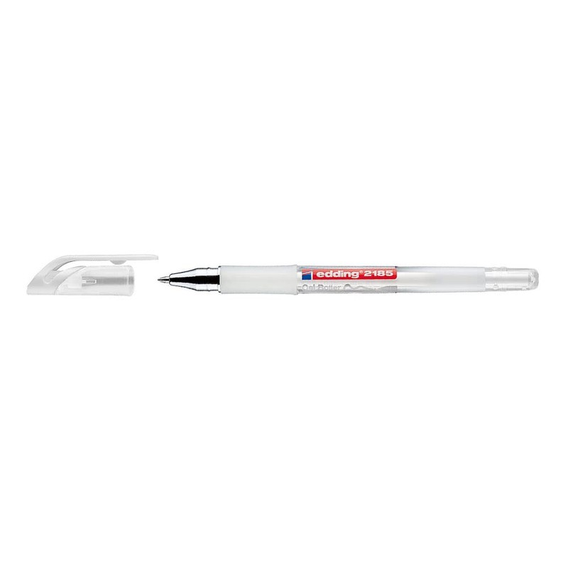edding 2185 Gel Rollerball Pen - White - 1 Pen