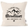 MoonWorks® Cushion Cover I Love You to The Mountain and