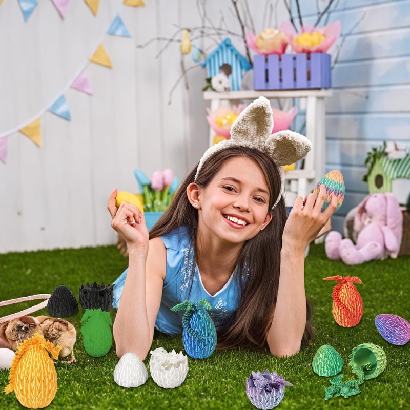 Yearsahrk Dragon Egg with Dragon 3D Printed Dragon Egg Toy