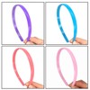 Yazon 15mm Plastic Headbands for Girls Women Colorful Headband with
