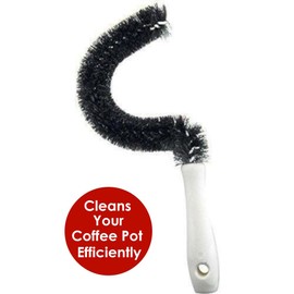 Great Credentials© Curved Coffee Pot Cleaning Brush Stain Scrub Remover
