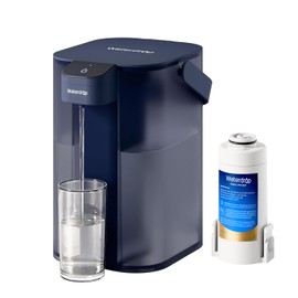 Waterdrop Electric Water Filter Pitcher, Rechargeable Water Dispenser, Instant 200-Gallon 15-Cup Countertop System, NSF/ANSI 401&53&42&372, Reduce PFAS, Lead, Chlorine, Blue, Does not Lower TDS
