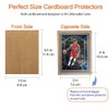 200 Packs Corrugated Cardboard Sheets, Premium 3.5x4.5 Kraft Cardboard Divider