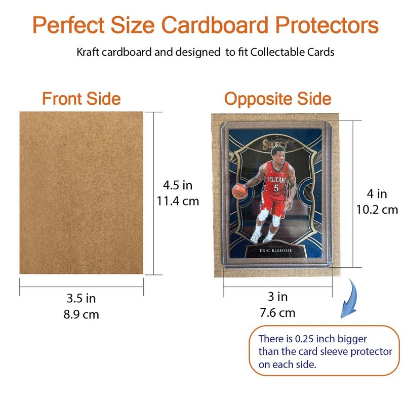 200 Packs Corrugated Cardboard Sheets, Premium 3.5x4.5 Kraft Cardboard Divider