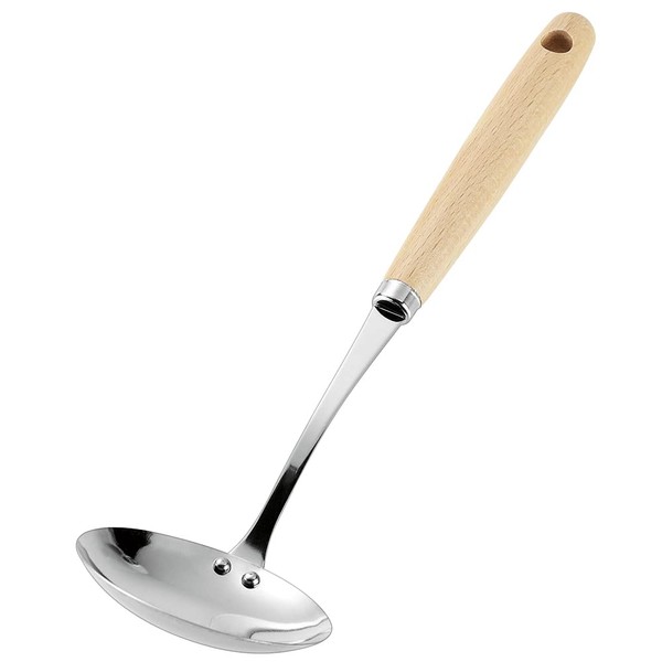 Shimomura Kogyo NBT-201 Nabetomo Tabletop Wooden Handle Ladle