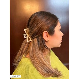 Noguez. Pinzas para Cabello, Juego de 6 Pinzas Antideslizantes para Pelo, Accesorios para Peinados, Pinzas de Pelo para Mujeres, Claw Clips.