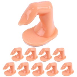 Práctica de dedo de la práctica de las uñas, dedo de plástico con uñas para la mano, arte de uñas, herramientas de decoración (10 unidades)