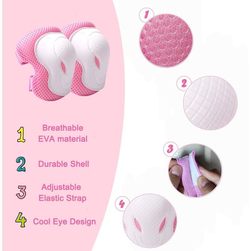 Wiletasz Knee Pads, Elbow Pads & Arm Protectors for Children,