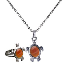 Temperature Colors Change Pendant Mood Necklace Pendant Necklace for Women Girls
