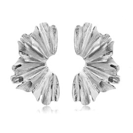 Stocking Stuffers Holiday Outfits for Women 2024 Gold Flower Earrings Women Boho Flower Stud Earrings Big Flower Statement Earrings Elegant Floral Petal Earrings Jewelry Gifts for Women