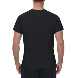 VAYAGER Men's UV Rash Guard T-Shirt Swimming Shirt UPF 50+ Swimming Shirts, Quick Drying, Loose Fit, Water Surf Shirt, black, XL