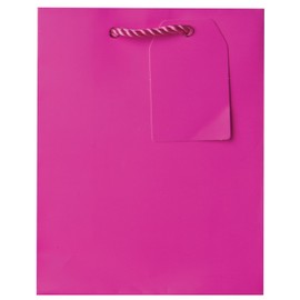 Jillson Roberts Small Gift Bag, Magenta Matte, 12-Count (ST910)