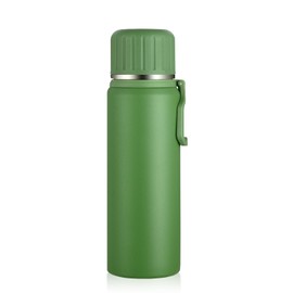 Boziee Stainless Steel Thermos Flask 800 ml with Cup Insulated Flask BPA Free Portable for Travel Coffee and Tea (Green)