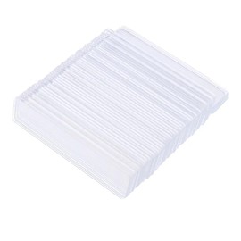 SELECOCO Art Tip Nail Tip Display Panel Transparent Plate Nail Art Clear Display (100 Pieces, No Protective Seals)