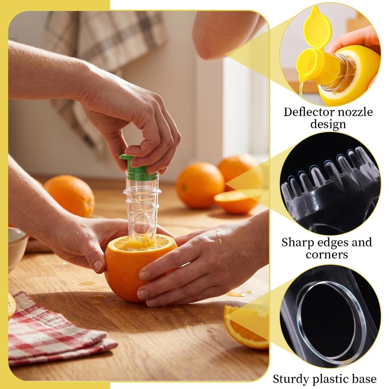 Saituo Home 2 Pcs Lemon Squeezers, Manual Lemon Juicer with