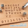 Techson 36Pcs Leather Embossing Stamp, Letter Alphabet and Number Metal