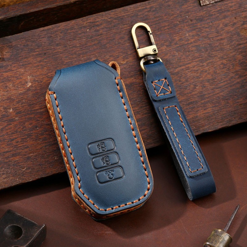 ontto Leather Car Key Case Cover For Kia K5 DLS