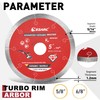 EZARC 5 inch Diamond Blade, Advanced Ceramic Diamond Porcelain Cutting