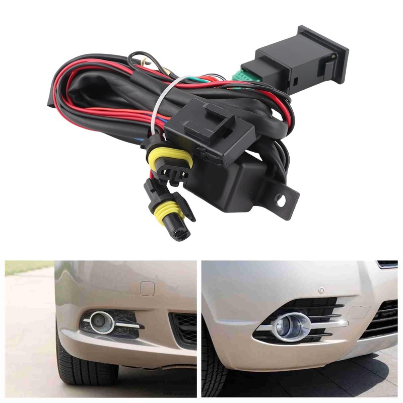 Fog Lamp Switch Wiring Kit 12V 40A Car LED Fog