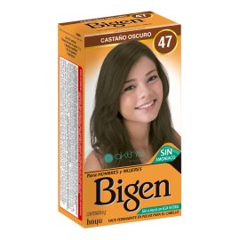 Tinte Bigen Tinte para cabello tono 47 castaño oscuro para cabello