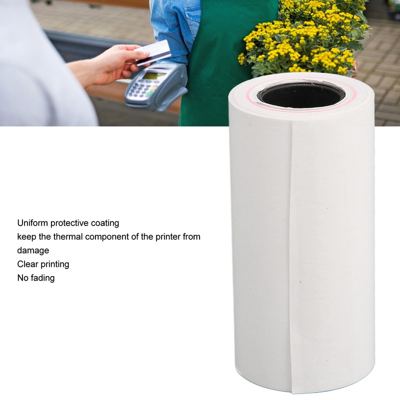 30pcs Thermal Printing Paper 57x30mm Uniform Coating Clear Printing Receipt