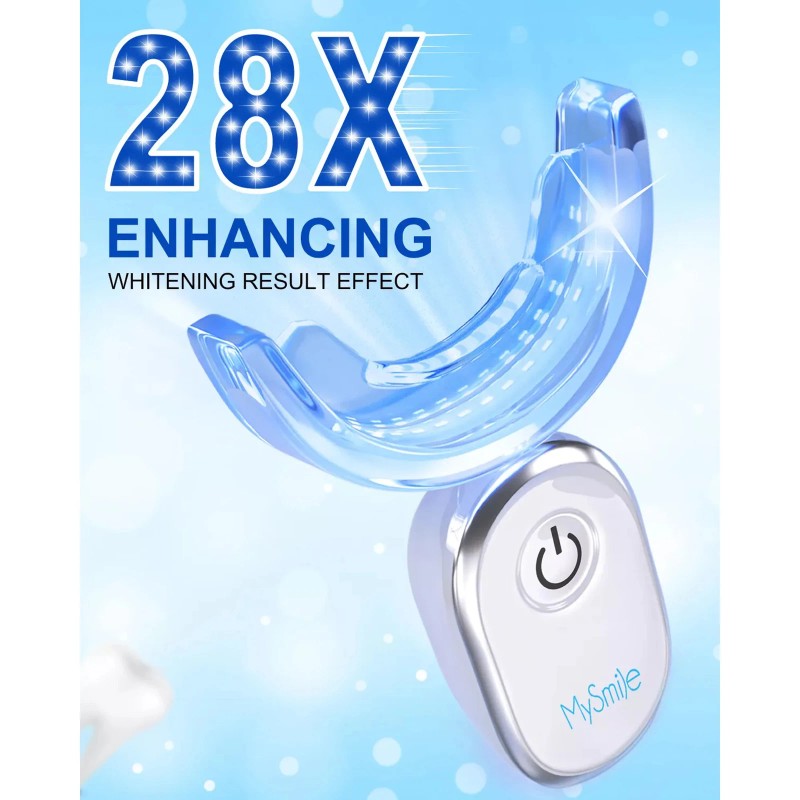 MySmile 2Pack Pro Teeth Whitening Kit with 28-LED Light Tray