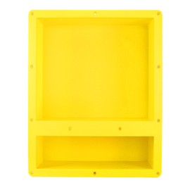 Ready for Tile Waterproof Leak Proof 16" x 20" Bathroom Recessed Shower Niche - Double Bathroom Shelf Organizer Storage for Shampoo & Toiletry Storage - Flush Mount Installation