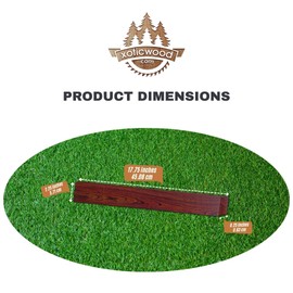 IECAP LLC Cocobolo Wood Guitar Fretboard Blanks Fingerboard Neck for Acoustic Guitars Diy Cigar box Electric Accessories Replacement Parts Fret Finger board Blank 18” x 2.5” x 0.25” (Waving Pattern)