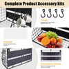 BILIONE Large Magnetic Basket for Fridge, Magnetic Shelf for Fridge,