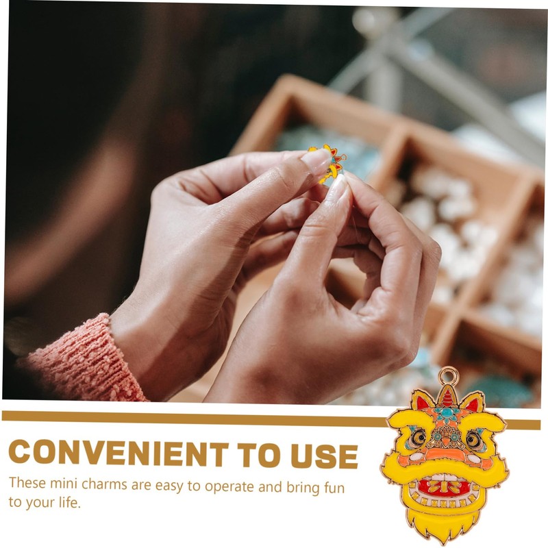 OSALADI 10pcs Dragon Pendant Charm Dragon Hanging Charms for DIY