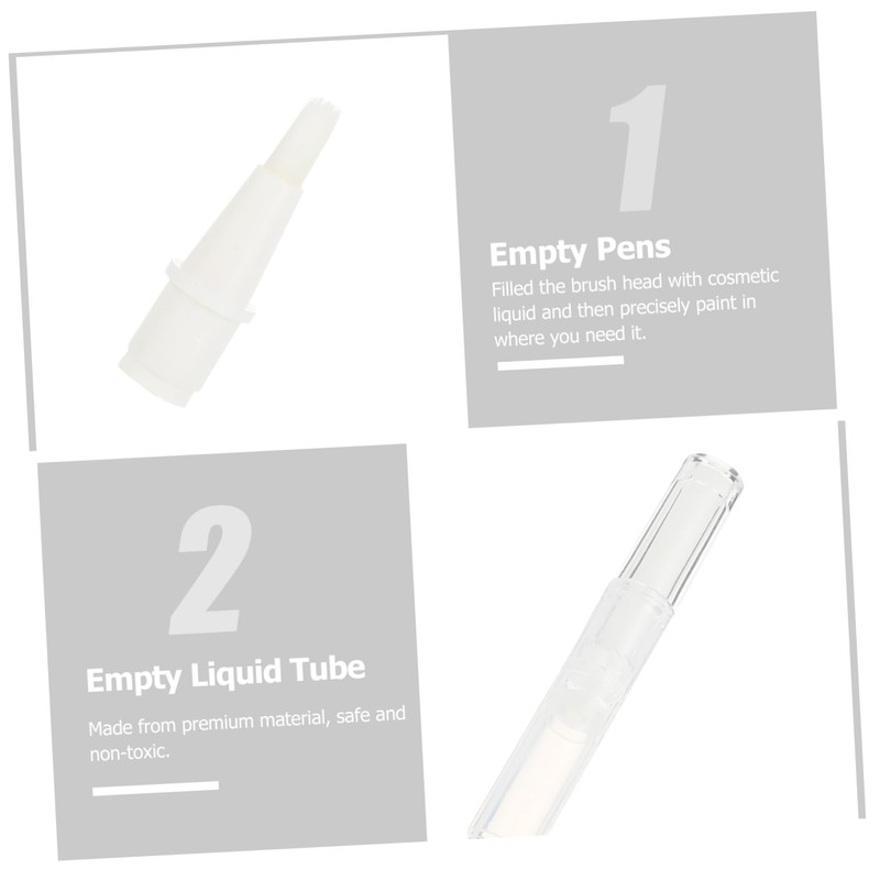 Beaupretty Beaupretty Safe Easy-to-use Nail Polish Pen Brush Tip 10pcs