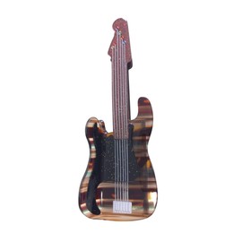 Funny Guitar Hair Clip,Funny Acetate Hair Clip,Big Claw Clips for Women,Caramel