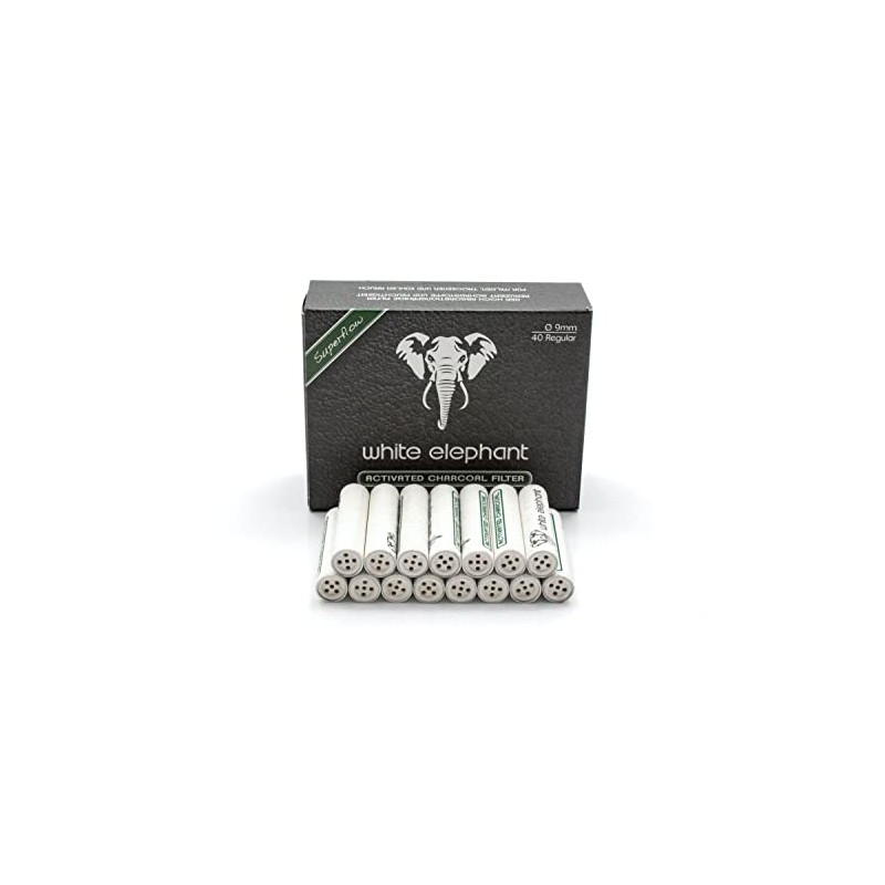 White Elephant Filtros de carbón de 0.354 in (blanco, paquete