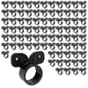[100-Pack] PROCURU 1/2-Inch Plastic Suspension Hy-Ear Pipe Clamp, Mickey Mouse
