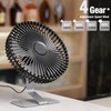 SLENPET 6 inch USB Desk Fan, Adjustable Tilt, 4 Speeds,