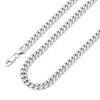 KRKCLIFE Men's Necklace Diamond Cut, Stainless Steel Cuban Link Chains