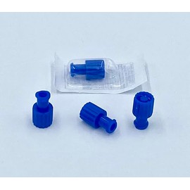 Luer-Lock Combination Plug Blue for Syringes (Pack of 100)