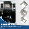 HECASA Dashboard Air Vent Trim Compatible with 2003-2009 Toyota Land