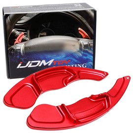 iJDMTOY Sports Red A-Spec Style Aluminum Larger Paddle Shifter Extension Compatible with Acura 2013-20 MDX, 2013-22 ILX, 2013-16 RDX, 2015-20 TLX, 2009-14 TSX