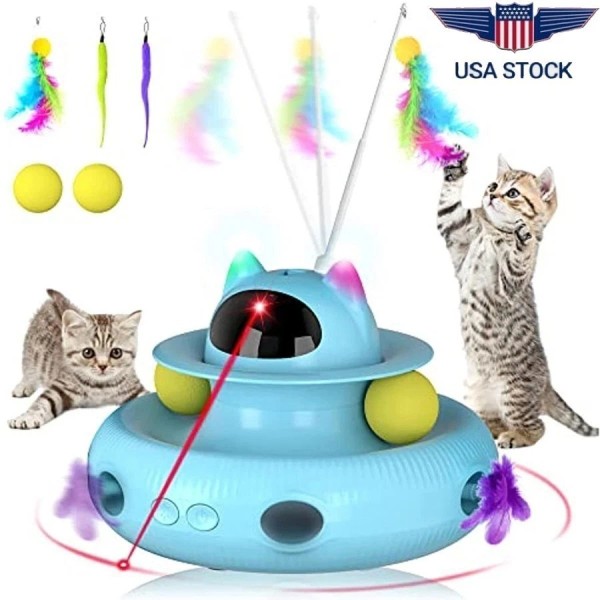 moebypet Cat Laser Interactive Indoor Cat Pet Toys Automatic ,USB