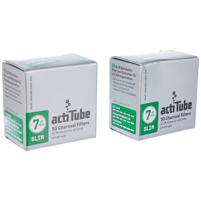 actiTube Activated Carbon Slim Filter, Silver, 5 x 4 x