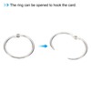 PATIKIL 6pcs Flash Card with Ring, 3.5x2 Flash Card Blank